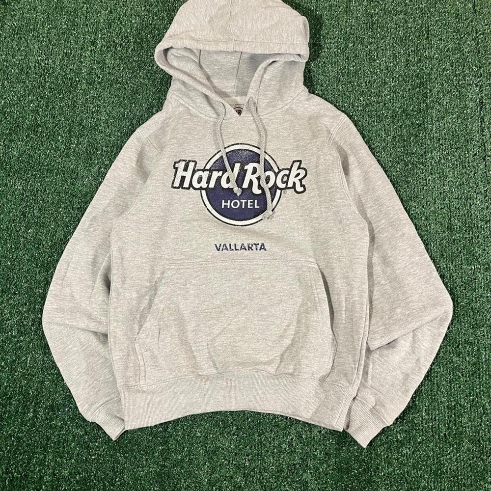 Hard Rock Hotel Vallarta Hoodie Gray Mens Size S Pullover Sweatshirt 0320
